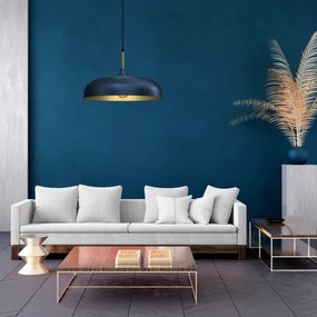 Brilagi - Lampadario a sospensione con filo ABRAHAM 1xE27/60W/230V diametro 45 cm blu