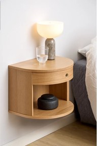 Comodino colore naturale chiaro con effetto rovere Paron – Actona