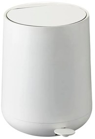 Bidone a pedale in plastica bianca 5 L Nova - Zone