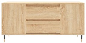 Tavolino salotto rovere sonoma 102x44,5x50 cm legno multistrato