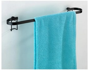 Porta asciugamani da parete nero Classic Plus - Wenko