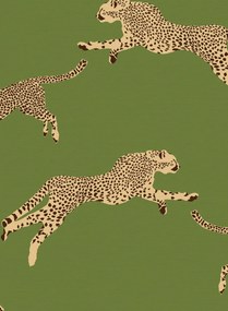 Jannelli & Volpi Carta da parati Leaping Cheetah Grasscloth - 26024