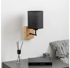 Brilagi - Applique NUBILA WOOD 1xE27/25W/230V quercia/nero