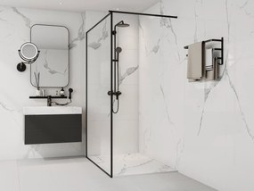 Piatto doccia extrapiatto appoggio o incasso tagliabile 140x90cm Resina SMC Bianco marmorizzato - LYROSA