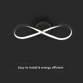 Plafoniera LED LED/24W/230V 3000K nero