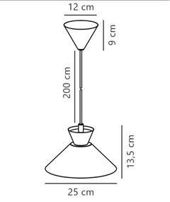 Nordlux - Lampadario a sospensione con filo DIAL 1xE27/40W/230V diametro 25 cm bianco