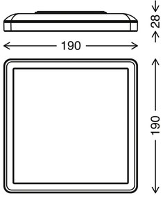 Briloner 7153-416 - Plafoniera LED SLIM LED/12W/230V