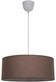 Lampadario Moderno Sitia marrone paralume marrone 3x E27 Ø48cm INSPIRE