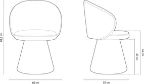 Poltrona verde scuro con rivestimento in velluto Inez – Micadoni