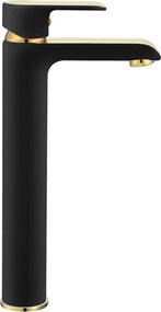 Rubinetto da lavabo Rea Bloom Black Gold high