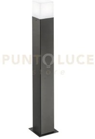 Ges412- paletto alluminio 1 luce attacco e27 colore grigio antracit...