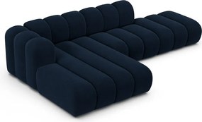 Divano angolare blu scuro ad angolo sinistro Lupine - Micadoni Home