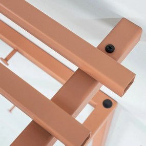 Attaccapanni da parete color salmone in metallo con scaffale 76 cm Rizzoli – Spinder Design