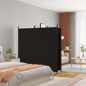 Divisorio A 2 Pannelli Nero 348x180 Cm İn Tessuto /