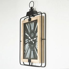 Orologio da parete 1xAA 76x46 beige/nero