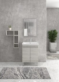 Mobile bagno a terra 65cm con lavabo integrato SV-65T - KAMALU