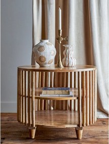 Tavolino da salotto rotondo di colore naturale in mango massiccio ø 60 cm Sali – Bloomingville