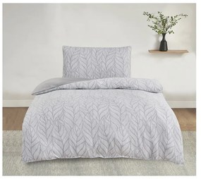 Biancheria da letto singola jacquard grigia 140x200 cm Florida - My House