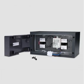 Brilagi - Lampada da parete per esterni DOUBLE CUBE LED, 12W/230V, nera, IP65