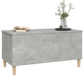 Tavolino salotto grigio cemento 90x44,5x45 cm legno multistrato