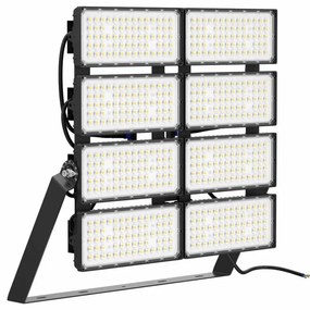 Faro Modulare LED 1.600W IP66 167lm/W No Flickering con driver Philips Colore  Bianco Naturale 4.000K, Scegli l'angolo di illuminazione 90°, Scegli le staffe dei moduli Fisse
