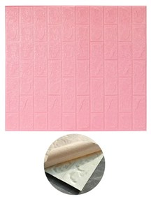 10 PZ Carta da Parati 3D Rosa Pannelli Autoadesivi Per Pareti Muri Wallpaper 77X70cm Tot. 5,39mq