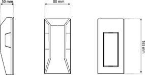 Applique da Incasso Segnapasso GU11 in Gesso Pitturabile