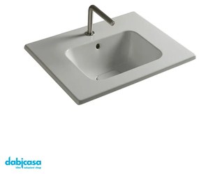 Ceramica Tecla "Thesan" Lavabo Da Incasso o Sospeso 46x61 Cm Bianco Lucido