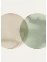 Rebel Walls Carta da parati panoramica Eclipse - Beige Green