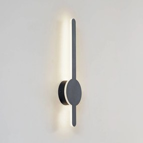 Applique da parete a LED Borian Lindby, Nero, Soggiorno / Sala da pranzo, Plastica, Moderno, Applique a LED