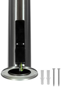 Paletto da Giardino 100cm Acciaio Inox IK06 IP54 E27 Serie DELTA Colore Inox