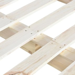 Giroletto in pallet di legno massello di pino 160x200 cm