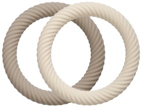 A Little Lovely Company - massaggiagengive in silicone - taupe, 2 pezzi