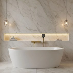 Rubinetto da vasca Rea Arlo Gold Brush