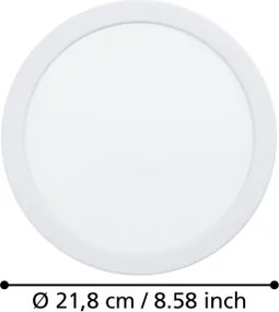 Eglo 901398 - Plafoniera da incasso LED FUEVA LED/18,5W/230V Ø 21,6 cm bianca