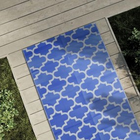Tappeto Da Esterni Arakıl Blu 80x250 Cm İn Pp /