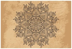 Carta da parati autoadesiva – Mandala con tocco antico