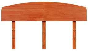 Testiera marrone cera 140 cm in legno massello di pino