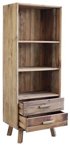 PINUS - libreria con 2 cassetti e 3 ripiani
