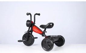 QPlay - Triciclo per bambini TRIDURO nero/rosso