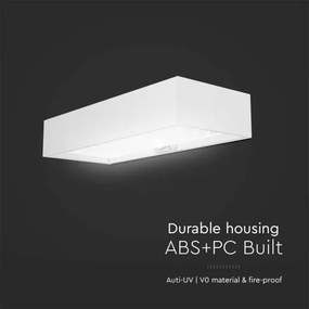 Applique a LED solare con sensore LED/6W/3,7V IP65 4000K bianco