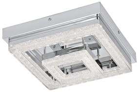 Plafoniera Moderna Fradelo Acciaio Cromo 1 Luce Led Integrato 2W