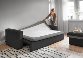 Divano in grigio scuro allungabile 237 cm Wilson – Miuform