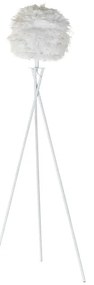 Lampada da Terra DKD Home Decor Metallo Bianco Piuma (40 x 40 x 150 cm)