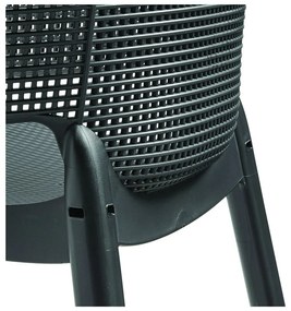 Sedia da giardino in plastica grigio scuro Elisa - Keter