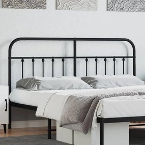 Testiera İn Metallo Nero 160 Cm /