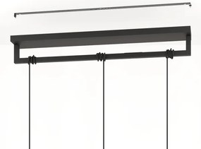 Eglo 390003 - Lampadario a sospensione con filo BOGOTA 3xE27/40W/230V nero