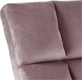 Poltrona rosa con rivestimento in velluto Alba – Actona