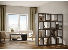 Libreria grigia effetto cemento 70x159 cm Berlin - TemaHome