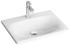 Ravak XJX01260000 - Lavabo da incasso BALANCE 60x46,5 cm ceramica/bianco